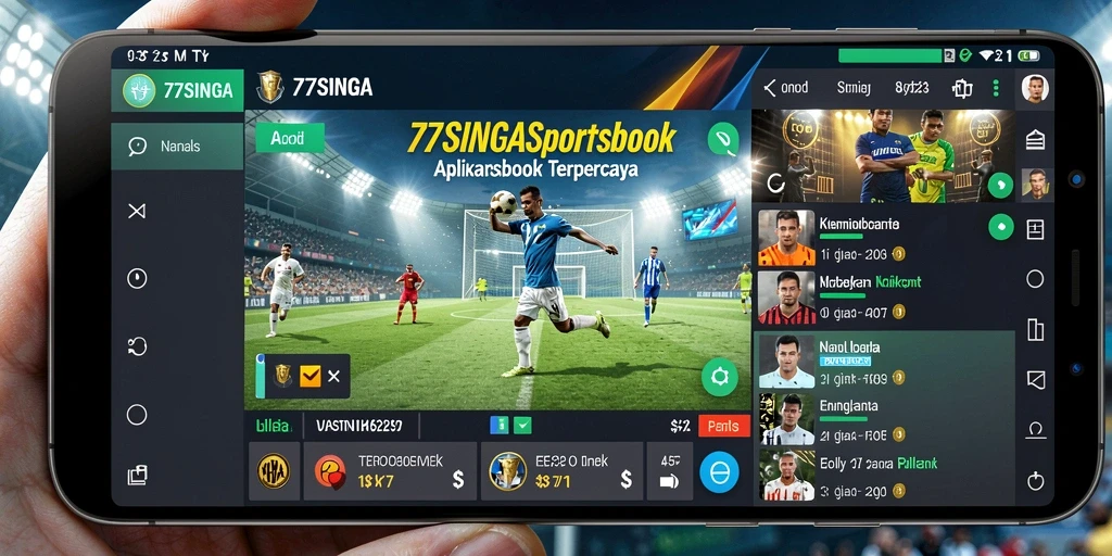 Screenshot gameplay 77SINGA menunjukkan antarmuka taruhan yang menarik.