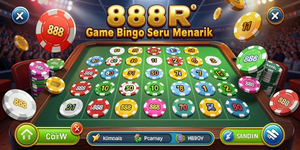 Screenshot gameplay 888R dengan suasana Bingo yang seru.