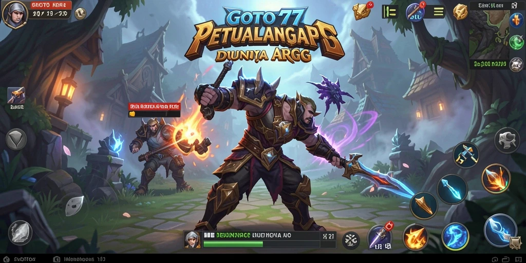 Screenshot GOTO77 menampilkan aksi seru dalam gameplay ARPG.