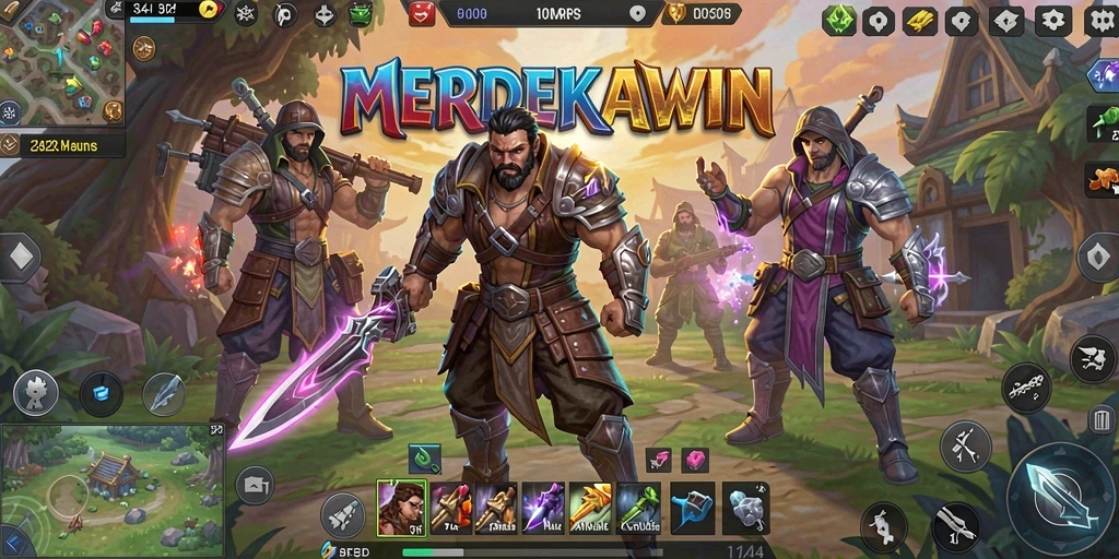 Tangkapan layar gameplay MERDEKAWIN yang menampilkan aksi pertarungan yang mendebarkan.