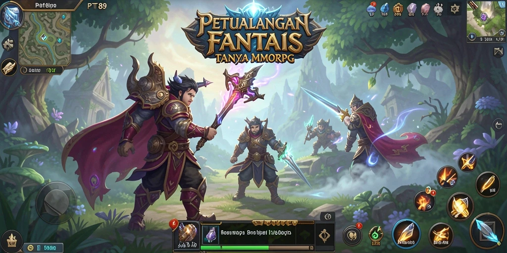 Gameplay PT89 yang menampilkan pertarungan epik dan eksplorasi dunia fantastis.