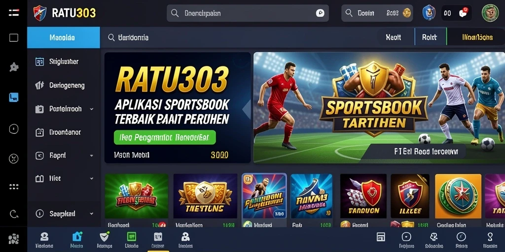Screenshot gameplay RATU303 yang menampilkan taruhan olahraga menarik.