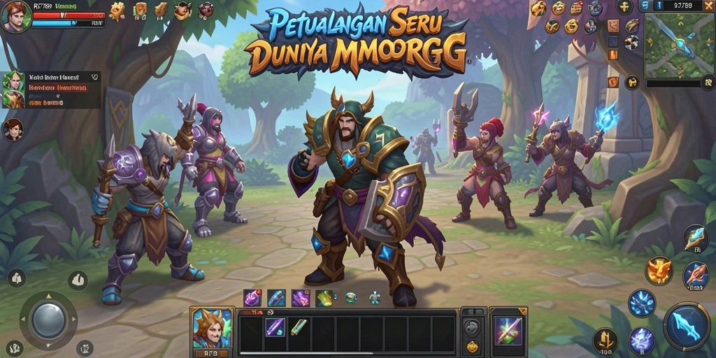 Screenshot gameplay RR789 yang menampilkan aksi laga seru dalam MMORPG.