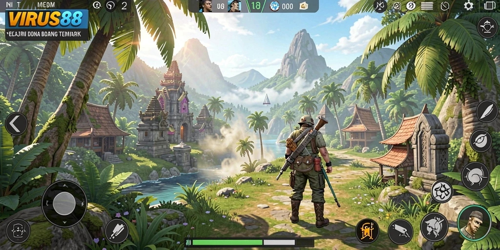 Gameplay seru di dunia terbuka VIRUS88 dengan eksplorasi yang mendalam.