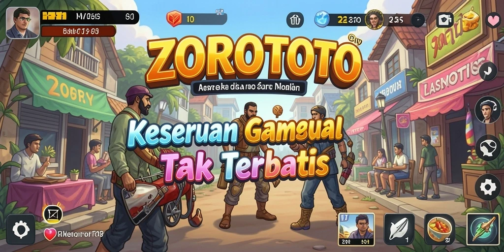 Tampilan gameplay seru dan interaktif dari ZOROTOTO.